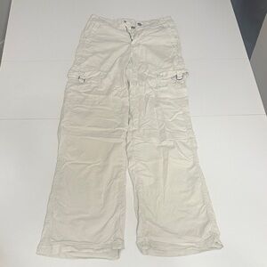 American Eagle Outfitters Women's Cream Cargo Pants